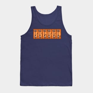 Orange Tiki Cats! Tank Top